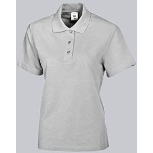 BP 1648 181 dames poloshirt van duurzaam gemengd weefsel lichtgrijs, maat S