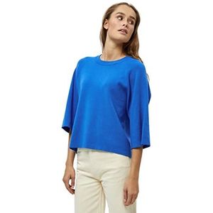 Minus Venda Gebreide trui met 3/4 mouwen | Blauwe truien voor dames VK | Lente dames truien | Maat S