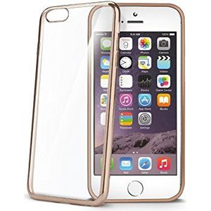 Celly LASER Beaten Metal Effect Case Cover voor iPhone 7 Plus - Goud