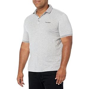 Armani Exchange Poloshirt voor heren met 4 knopen, grijs, XS