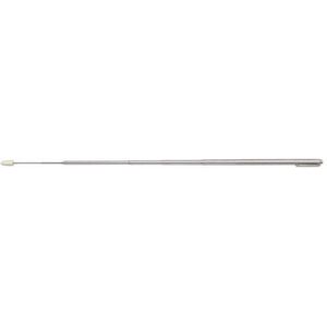 Wedo 2361 antennebalpen 14,7 cm, uittrekbaar tot 90 cm, met clip, verchroomd, zilver