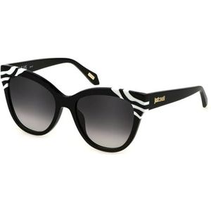 Just Cavalli Sunglasses SJC043V Black W/White Temple 55/18/140 Damesbril, zwart/wit (Black W/White Temple), 55/18/140