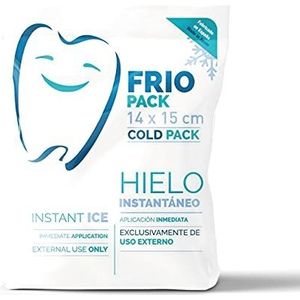 Wegwerp instant koud kompres, cold pack voor onmiddellijke koeling en voor eerste hulp maatregelen, koelkussen voor uitwendig gebruik, 14 x 15 cm