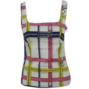 Love Moschino Dames Mouwloos TOP, Wit, 40, wit, 40