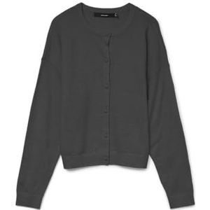 VERO MODA - VMMARINA - Gebreid Vest - Donkergrijs