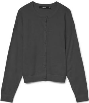 VERO MODA - VMMARINA - Gebreid Vest - Donkergrijs
