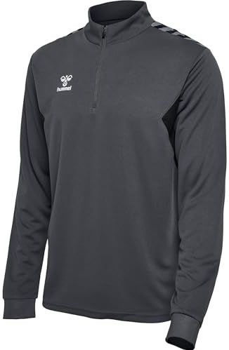 hml - AUTHENTIC HALF ZIP - Sweater - Zwart - 100% Gerecycled Polyester