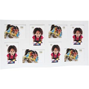 Deknudt Frames Fotolijst voor 8 foto's in het formaat 10 x 15 cm, wit, hout, 10 x 15 cm
