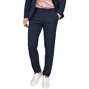 s.Oliver BLACK LABEL Slim herenbroek met stretchcomfort, blauw (donkerblauw 5978), 98