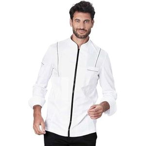 Eros Kazakjas voor heren, lange mouwen, regular fit (gestreept, zwart, XL)