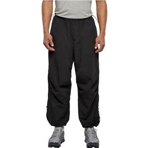 Urban Classics Heren broek Nylon Parachute Pants Black L, zwart, L