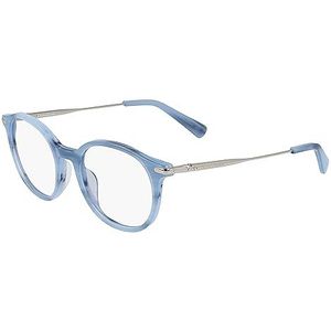 Longchamp Unisex LO2655 42793 zonnebril, 421 Marble Blue, 47, 421 Marble Blue, 47