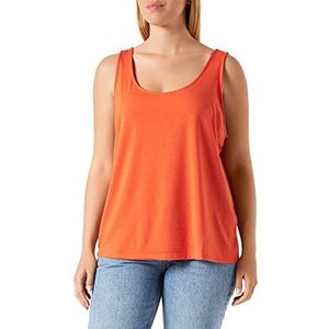 ICHI Dames IHREBEL to Dragershirt/Cami Shirt, 171562/Mandarijn Red, L