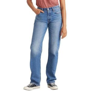 Levi's - 501 - Damesjeans - Blauw - Middelhoge Taille, Losse Pasvorm, Comfortabele Stof