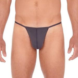 Hom Heren G-string, veer, 359931, S, M, L, XL - verschillende kleuren, Antraciet grijs., S