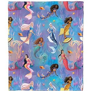 Northwest Disney's kleine zeemeermin zijden touch gooi deken, 127 x 152 cm, dochters Triton