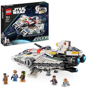 LEGO 75357 Star Wars Ghost en Phantom II Ahsoka Set met 2 Stenen Voertuigen, Bouwbaar Ruimteschip Speelgoed met 5 Personages, waaronder Jacen Syndulla en een Chopper Droid figuur