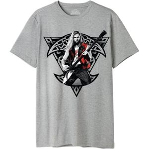 Marvel METLATMTS011 T-shirt, grijs melange, M, Grijs melange, M
