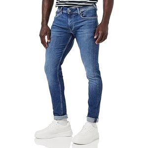 Pepe Jeans Finsbury T-shirt voor heren, Blauw (Denim-hs6), 36W / 32L