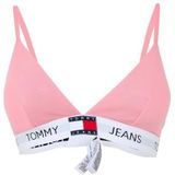 Tommy Jeans Gewatteerde driehoek voor dames (Ext maten) Tickled Pink S, Roze gekieteld, S