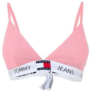 Tommy Hilfiger Gewatteerde driehoekige beha voor dames, Roze (gespikkeld roze), M
