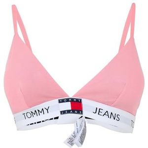 Tommy Jeans Gewatteerde driehoek voor dames (Ext maten) Tickled Pink M, Roze gekieteld, M