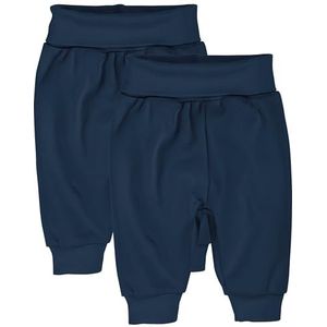 Playshoes Baby pompbroek, joggingbroek, 2 stuks, marineblauw, 44