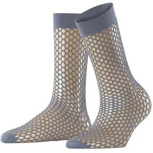 FALKE Dames Sokken Craftcore W SO Transparent Gedessineerd 1 Paar, Grijs (Pearl Grey 3248), ONESIZE