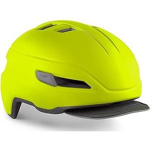 Met fietshelm Corso geel Fluor L (58-62) fietshelm unisex volwassenen