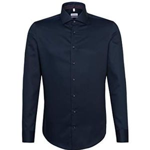 Seidensticker Zakelijk overhemd voor heren, strijkvrij, smal overhemd, slim fit, lange mouwen, Kent kraag, 100% katoen