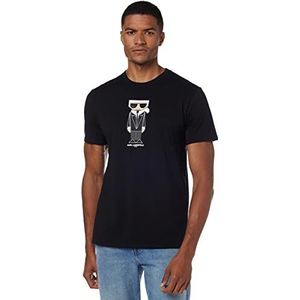 Karl Lagerfeld Paris T, Kocktail Karl, Short Sleeve Crew Neck Men’s Shirt, Black, XL