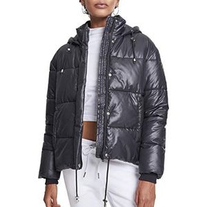 Urban Classics Vanish Puffer Jacket voor dames, zwart (00007), 5XL