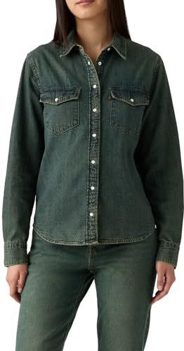 LEVI'S - Hemd Essential Western - Blauw - Tencel/Lyocell
