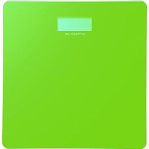 MSV 141399 digitale personenweegschaal gemaakt van gehard glas, groen