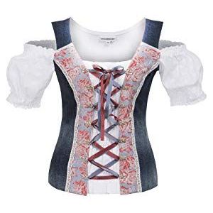 Stockerpoint Dames Liberty shirt met schouderbandjes, hemelsblauw, 32