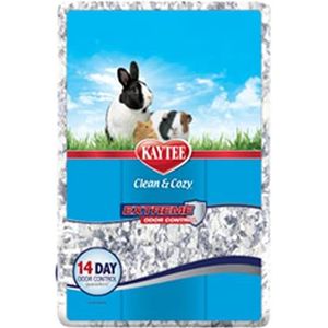 Kaytee Clean & Cozy Extreme Geurbestrijding Super Absorberend Papierbeddengoed voor kooien, hamster, Gerbil, muizen, Guinee, 40 liter