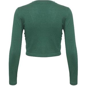 KAFFE Damesbolero met lange mouwen, regular fit, open voorkant, afgerond, Aventurijn, S