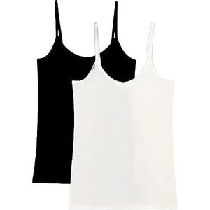 PETIT BATEAU - Caraco - Zwart - Set van 2 - Katoen