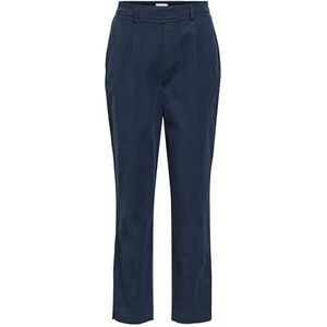 Chino Broek - Hoge Taille - Slim Fit - Groen - 53% TENCEL™ Lyocell