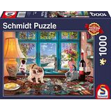 Schmidt Spiele 58344 Aan de puzzeltafel, puzzel van 1000 stukjes
