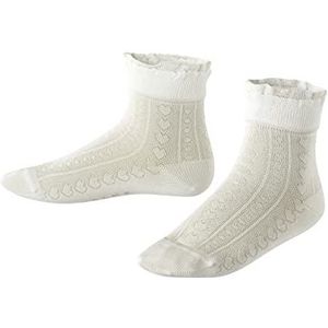 FALKE Uniseks-kind Sokken Romantic Net K SO Katoen eenkleurig 1 Paar, Wit (Off-White 2040), 19-22