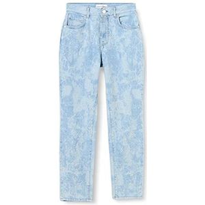 Pinko Sissy Slim Denim marmer effect, ZE5_wit/lichtblauw, 26 dames, Ze5, wit/lichtblauw