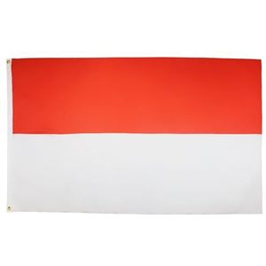 Indonesische vlag 150x90 cm - Indonesische vlaggen 90 x 150 cm - Banier 3x5 ft Licht polyester - AZ FLAG