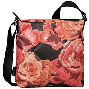 Gabor Bags Natali schoudertas voor dames, Flower Black, Flower Black, Medium