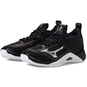 Mizuno Dames 2 Wave Momentum Volleybal Schoen 6 (0600), Zwart Zilver, 43 EU