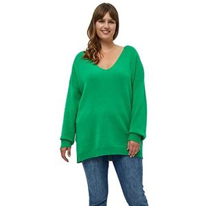Peppercorn Rosalia V-hals gebreide trui met lange mouwen en ronde | groene truien voor dames VK | lente dames truien | maat 28