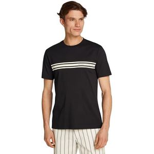 Tommy Hilfiger S/S T-shirt voor heren, Zwart, S