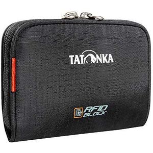 Tatonka Portemonnee Big Plain Wallet RFID B - portemonnee met RFID-bescherming en muntvak, vakken voor creditcards, bankkaarten enz. - Afmetingen: 13 x 9 x 2 cm, zwart