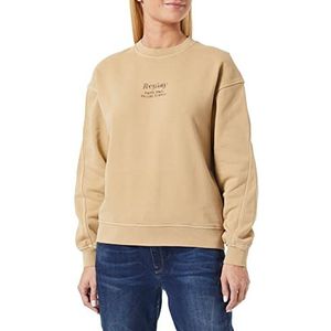Replay Dames W3661 Sweatshirt, 145 Sahara Sand, S