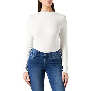 VERO MODA Dames Vmvio L/S High Neck Blouse Ga Noos T-shirt